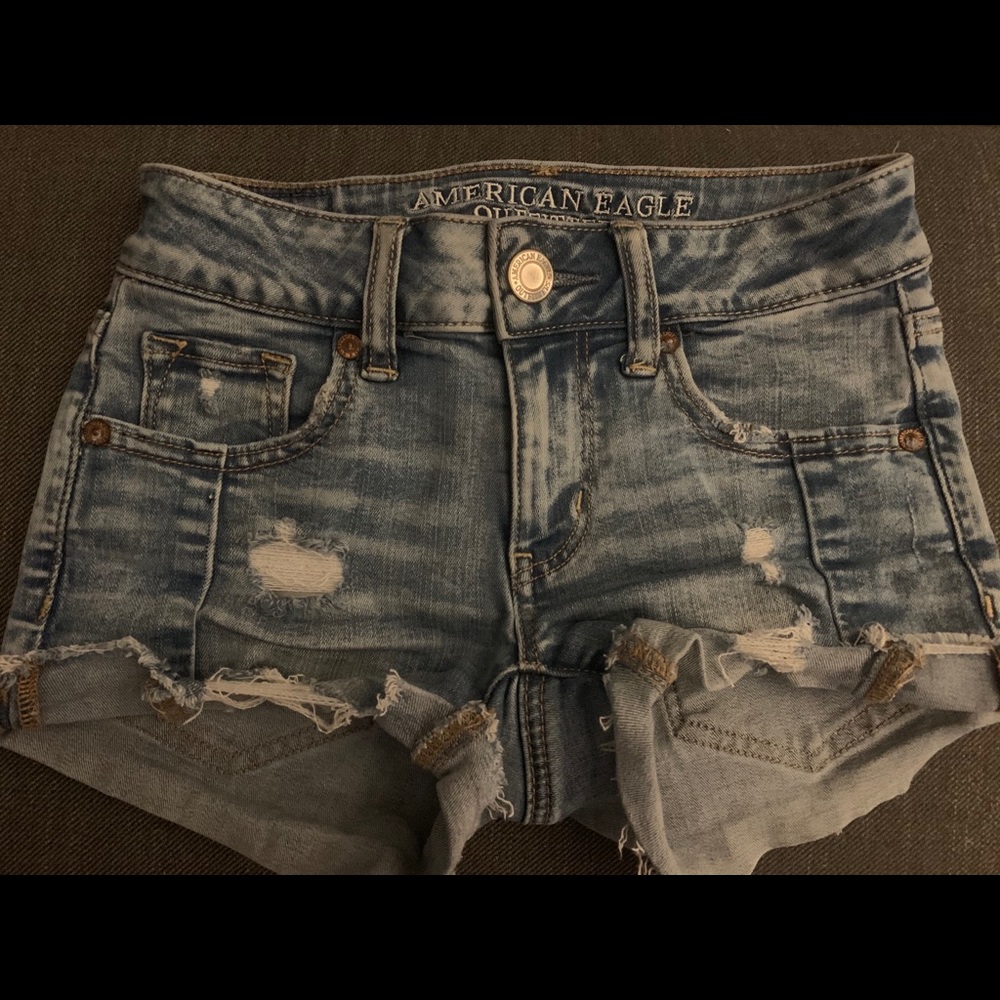 American Eagle Distressed Denim Shorts